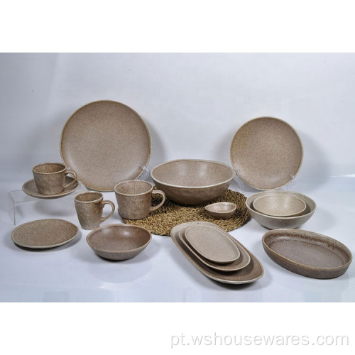 Conjuntos de jantar de porcelana portuguesa de cerâmica por atacado
